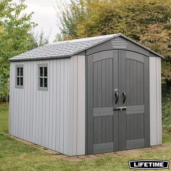 7Ft X 12Ft (2.14 X 3.57M) Wood Look Storage Shed - Model 60311U