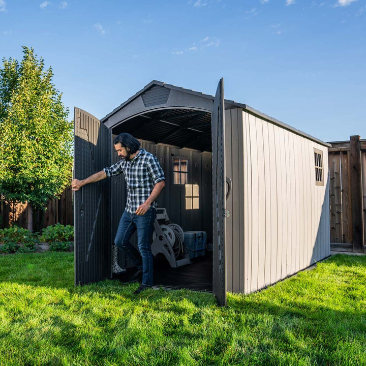 7Ft X 12Ft (2.14 X 3.57M) Wood Look Storage Shed - Model 60311U