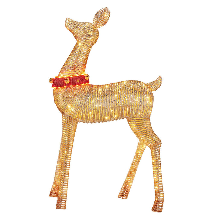 6Ft (1.8M) Reindeer Family Set of 3 with 729 LED Lights