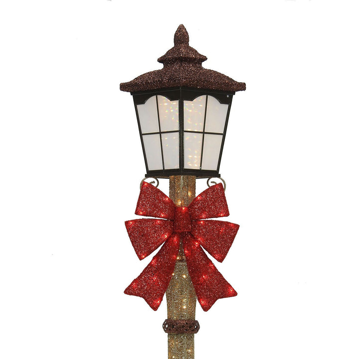 7Ft (2.1M) Single Lantern Head Lampost with 150 LED Lights