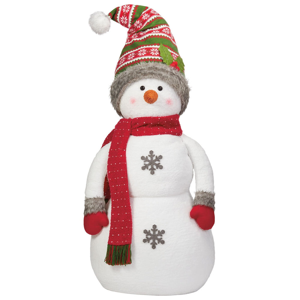 48" (1.2M) Soft Sculpture Cosy Stocking Cap Snowman christmas