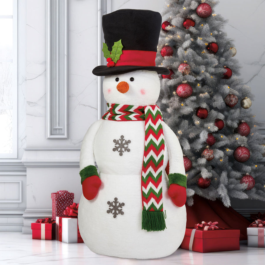 48" (1.2M) Classic Top Hat Soft Sculpture Snowman christmas