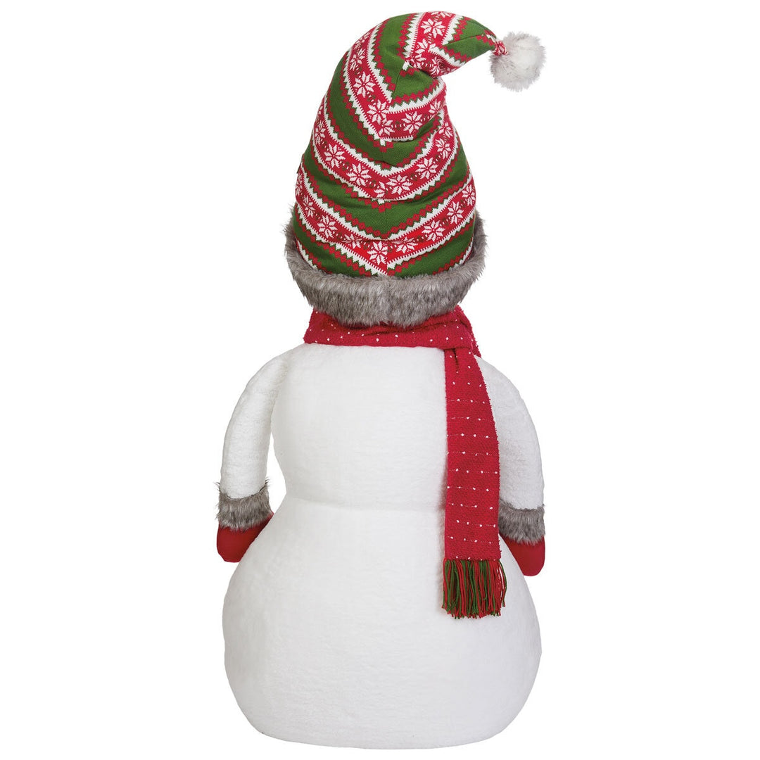 48" (1.2M) Soft Sculpture Cosy Stocking Cap Snowman christmas