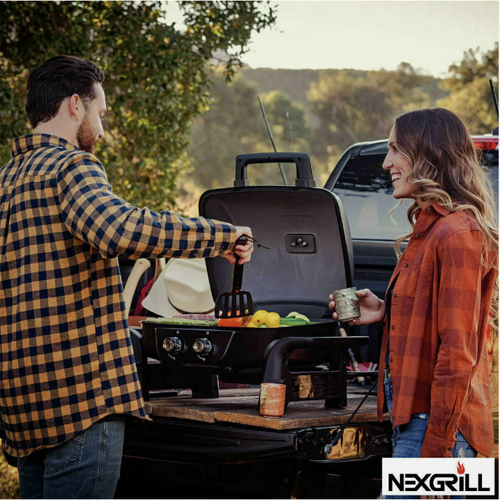 Nexgrill 2 Burner Cast Aluminium Table Top Gas Barbecue