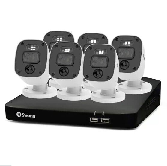 Swann 8 Channel 1TB DVR Recorder with 6 x 1080p Full HD Enforcer™ Bullet Cameras, SWDVK-846806MQB-EU