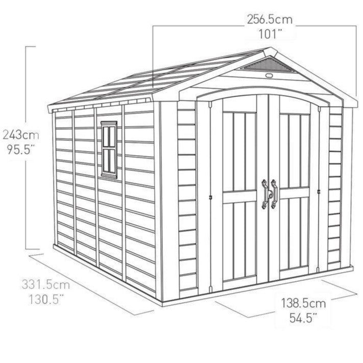 Plastic Garden outdoor Garage Storage Shed