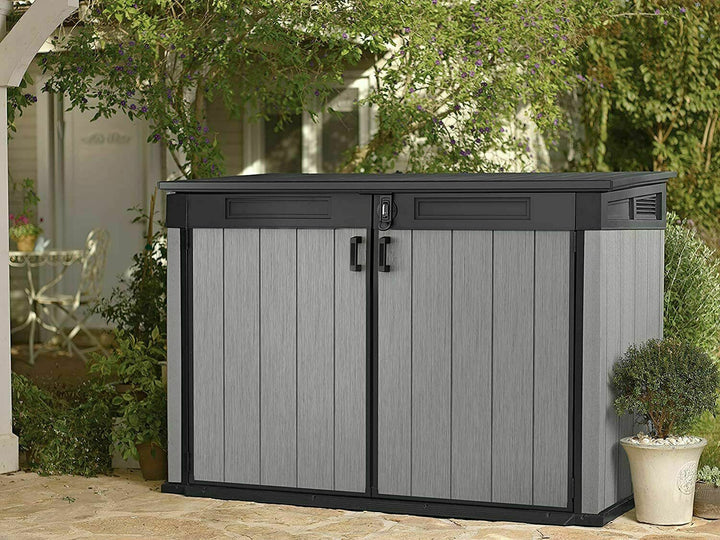 Keter grande storage Bike Wheelie Bin Bike XXL Premier Jumbo Garden Shed 2020L - Grey