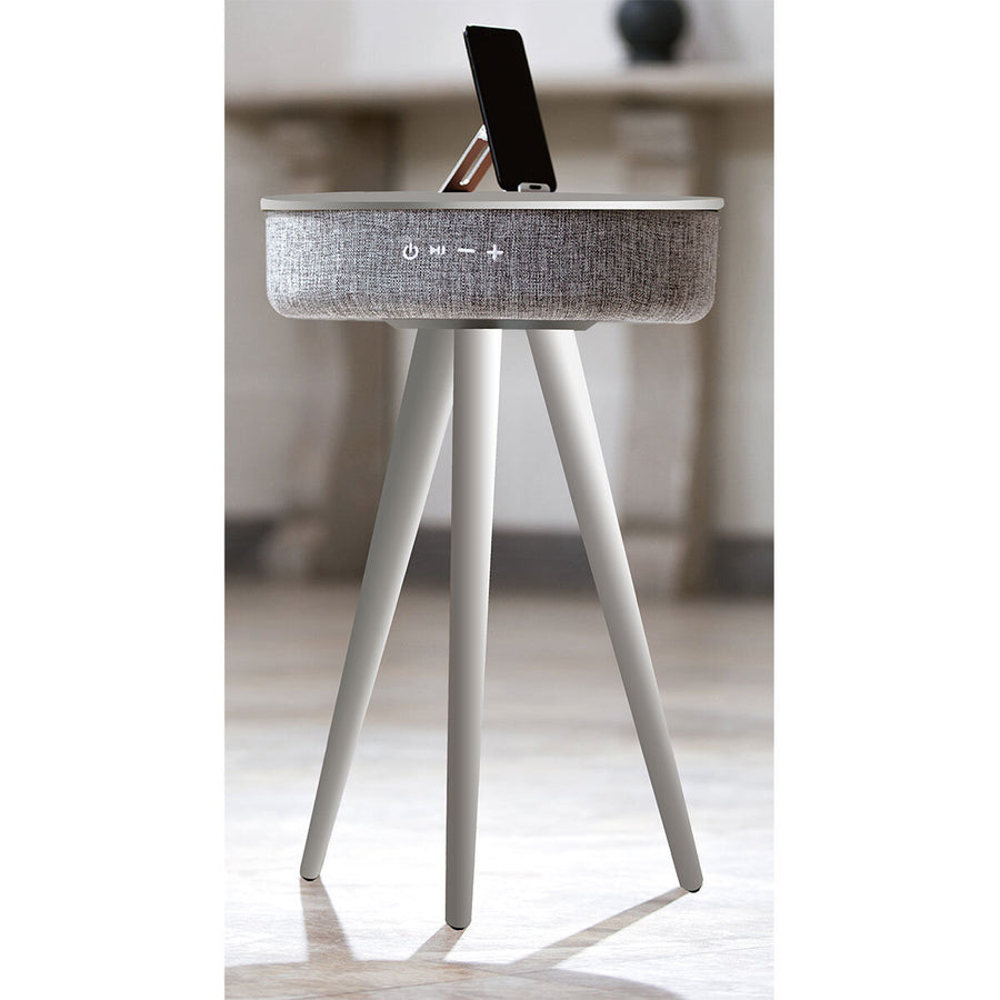 Touchdown Designer Speaker Table with Wireless Charging in Four Colours