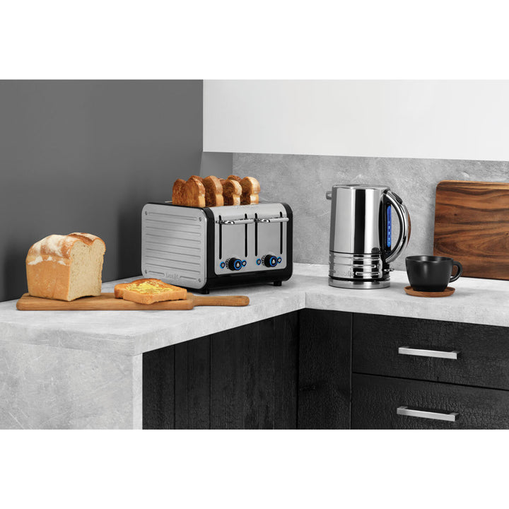 Architect 1.5L Kettle and 4 Slot Toaster Set in Black