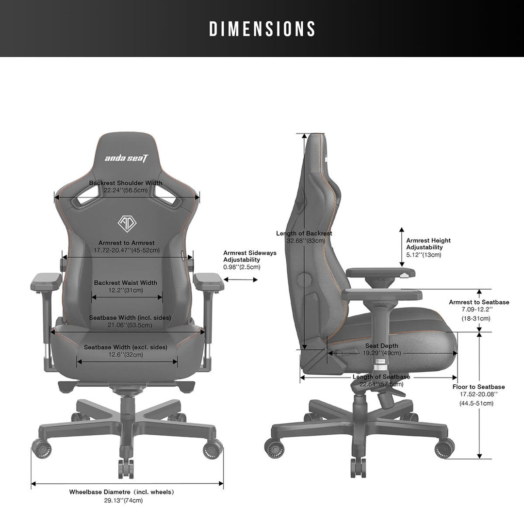 Kaiser Series 3 Extra Large Gaming Chair, Black