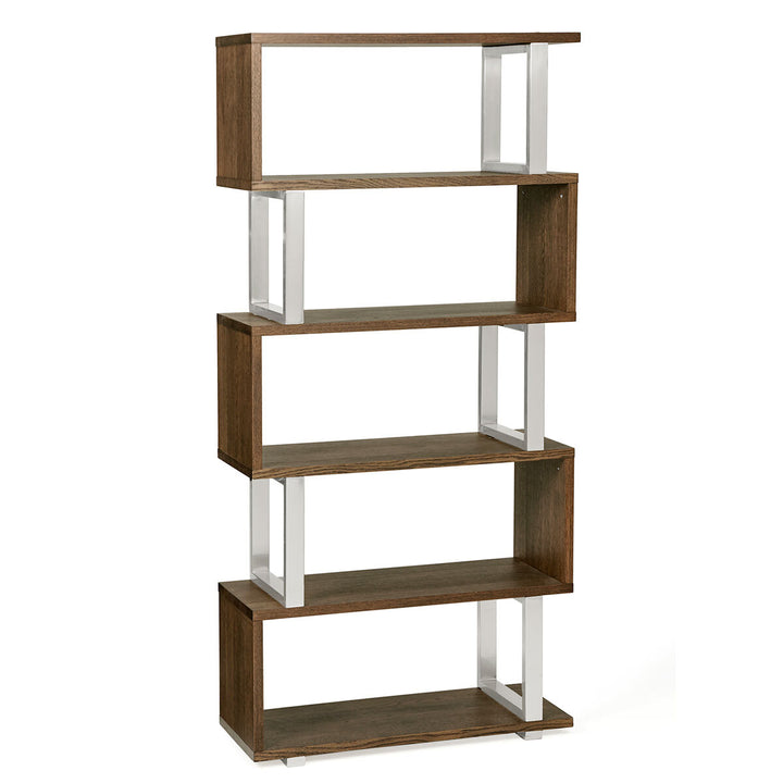 Tivoli Dark Oak Open Display Bookcase