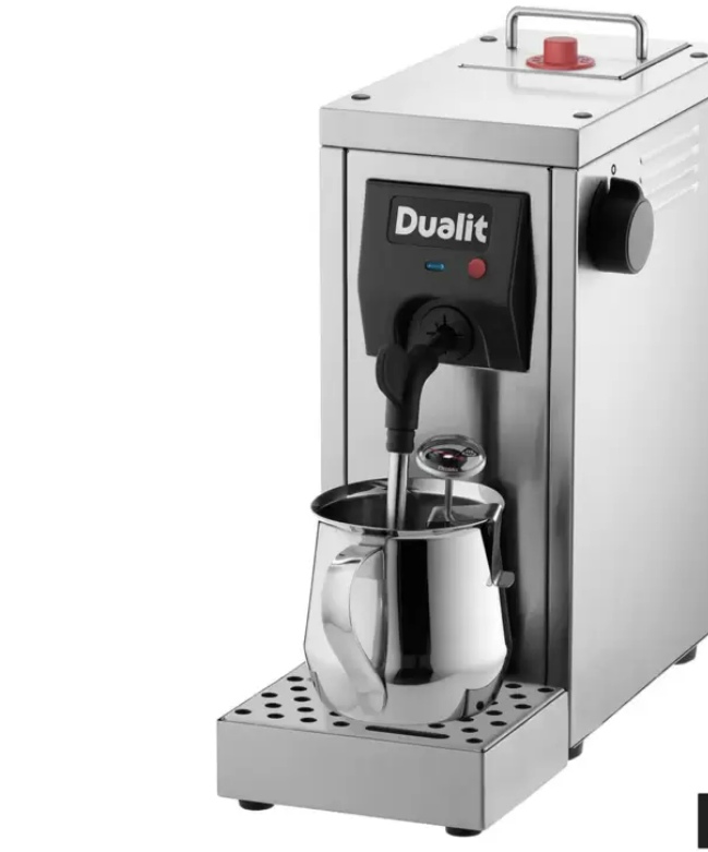 Dualit Milk Frother Steamer stainless steel Powerful Pump 15 Bar Café Cino 84850 in Silver