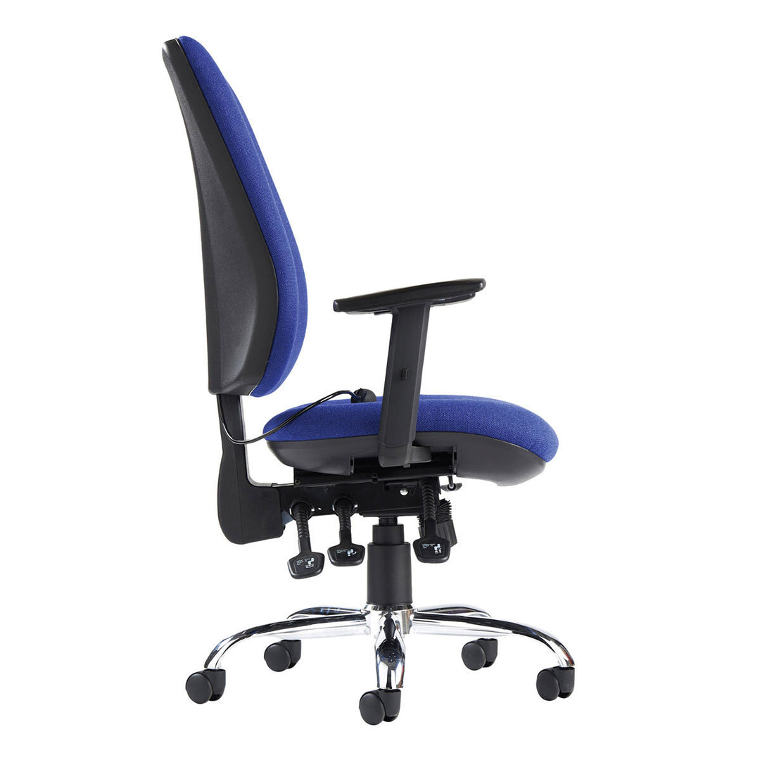 Senza Ergonomic Asynchro Task Chair, Blue