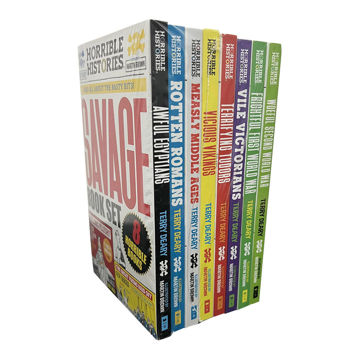 Horrible Histories Newspaper 8 Book Boxset, Terry Deary (8+ Years)