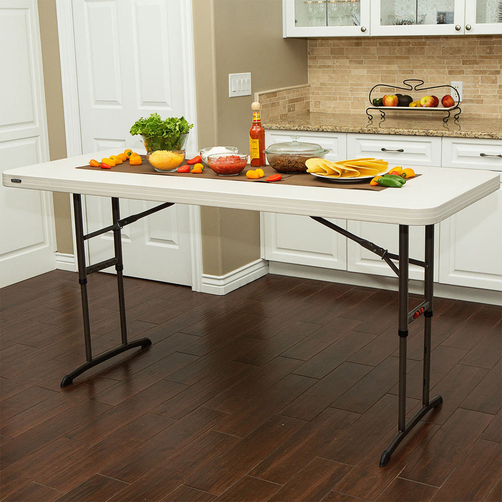 6Ft Adjustable Height Commercial Table