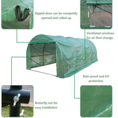 Waterproof Steel Frame Greenhouse Polytunnel